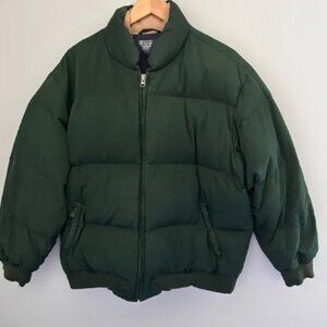 Polo by Ralph Lauren Vintage Puffer Jacket. Goose Down Filled Hunter Green Sz XL